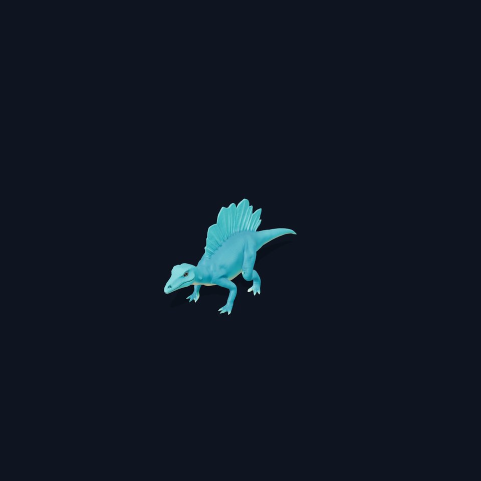 Teal Spinosaurus model pack
